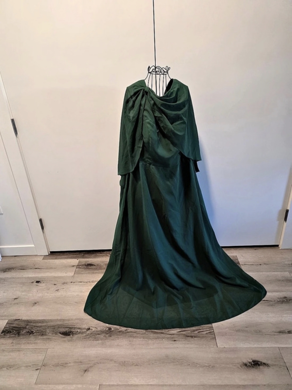 Top Dress Brand Green Draped Maxi Dress NWT